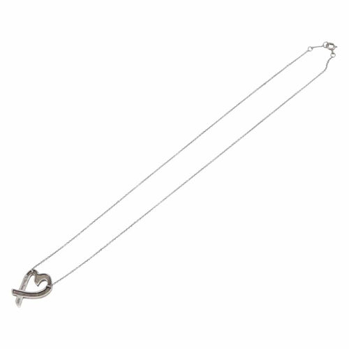 Tiffany & Co. - Collier Paloma Picasso Loving Heart en argent sterling 58 Facettes uqeizcpo38