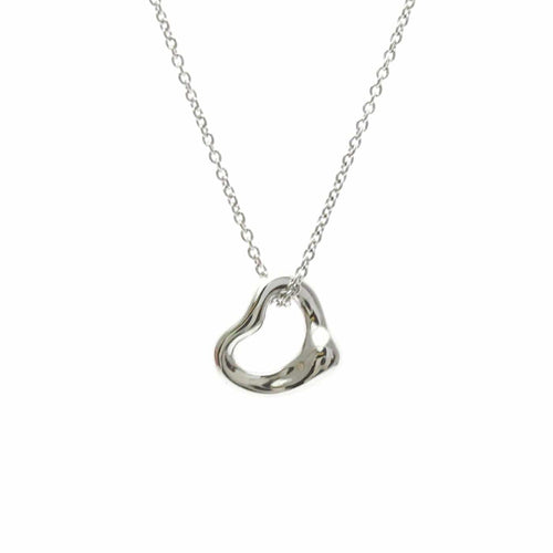 Tiffany & Co. Elsa Peretti - Pendentif cœur ouvert en platine 58 Facettes f9ytz8bpnp