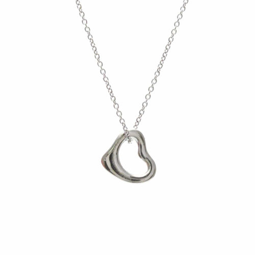 Tiffany & Co. Elsa Peretti - Pendentif cœur ouvert en platine 58 Facettes f9ytz8bpnp