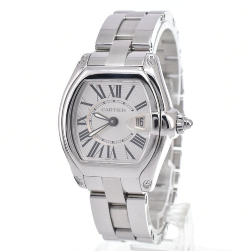 Cartier - Montre Roadster à quartz en acier inoxydable 58 Facettes c69yhty46k
