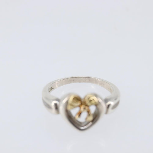 Tiffany & Co. - Bijou Heart Ribbon en argent 925 et or jaune 18k 58 Facettes mlqqutuito