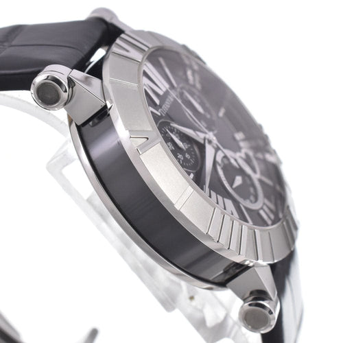 Tiffany & Co. - Montre Atlas à quartz en acier inoxydable et cuir 58 Facettes rylwf3dyid