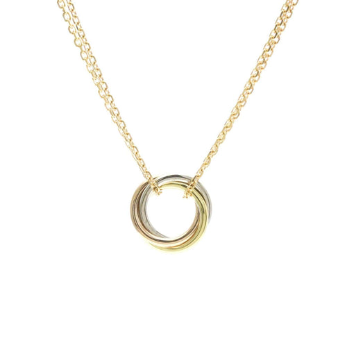 Cartier - Collier ras-de-cou Trinity en or tricolore 18k 58 Facettes ra0yq206we