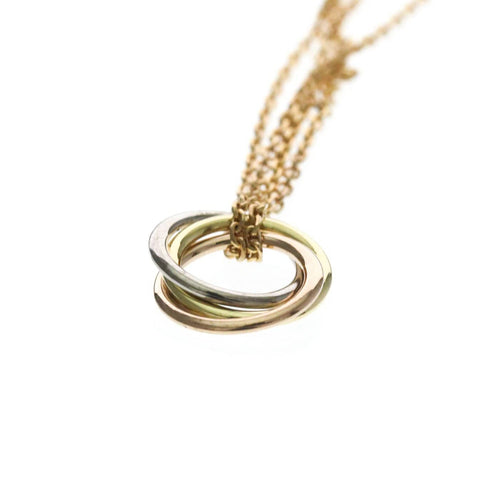 Cartier - Collier ras-de-cou Trinity en or tricolore 18k 58 Facettes ra0yq206we