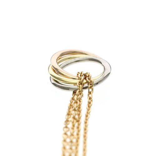 Cartier - Collier ras-de-cou Trinity en or tricolore 18k 58 Facettes ra0yq206we