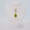 Pendentif Pendentif en or jaune 14k avec péridot naturel et diamant 58 Facettes P0016