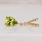 Pendentif Pendentif en or jaune 14k avec péridot naturel et diamant 58 Facettes P0016