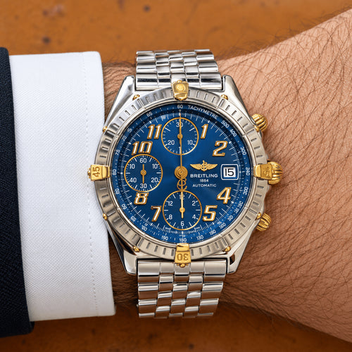 Breitling Chronomat - Montre automatique en or et acier, vers 1990 58 Facettes FB12045