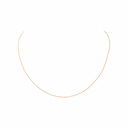 Collier chaîne boule en or rose 18 carats 58 Facettes 2876689CN