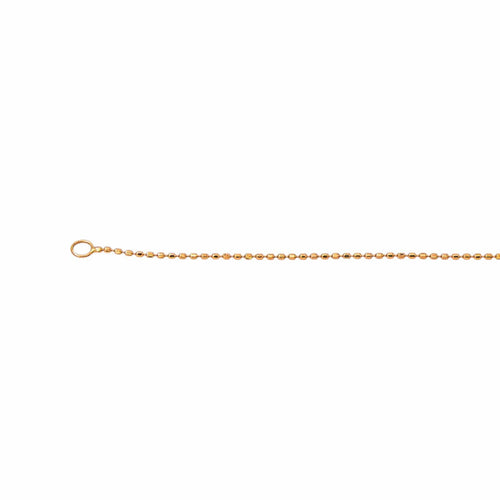 Collier chaîne boule en or rose 18 carats 58 Facettes 2876689CN