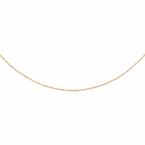 Collier chaîne boule en or rose 18 carats 58 Facettes 2876689CN