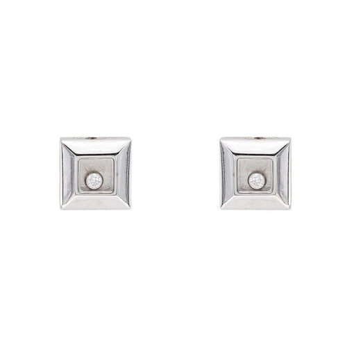 Chopard Happy Diamonds - Boucles d’oreilles en or blanc 750, diamants 58 Facettes 5369287CN