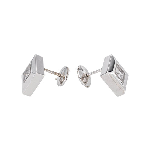 Chopard Happy Diamonds - Boucles d’oreilles en or blanc 750, diamants 58 Facettes 5369287CN