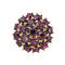 Bague en or rose 18 carats sertie de grenats 58 Facettes 5523073RV