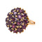 Bague en or rose 18 carats sertie de grenats 58 Facettes 5523073RV