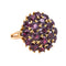 Bague en or rose 18 carats sertie de grenats 58 Facettes 5523073RV