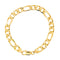 Bracelet en or jaune 750 millièmes, maille Figaro 58 Facettes 5584872CN