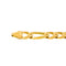 Bracelet en or jaune 750 millièmes, maille Figaro 58 Facettes 5584872CN