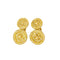 Boutons de manchette en or jaune 750 et diamants 58 Facettes 5600483CN