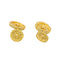 Boutons de manchette en or jaune 750 et diamants 58 Facettes 5600483CN