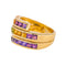 Guy Laroche - Bague en or jaune 750, grenats, citrines et pierres fines 58 Facettes 5621145CN