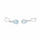 Boucles d’oreilles dormeuses en or blanc 18 carats, aigues-marines et diamants 58 Facettes 5664791RV
