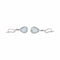 Boucles d’oreilles dormeuses en or blanc 18 carats, aigues-marines et diamants 58 Facettes 5664791RV