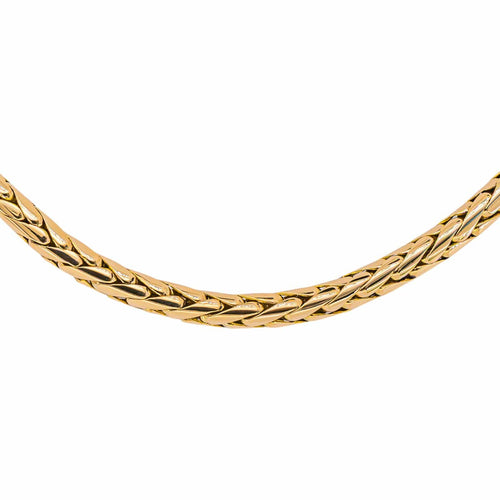 Collier en or jaune 750, maille palmier 58 Facettes 5690730CN