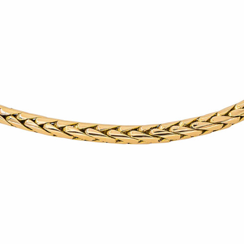 Collier en or jaune 750, maille palmier 58 Facettes 5690730CN
