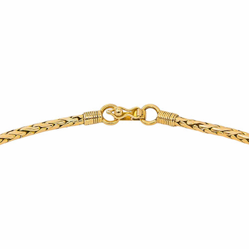 Collier en or jaune 750, maille palmier 58 Facettes 5690730CN