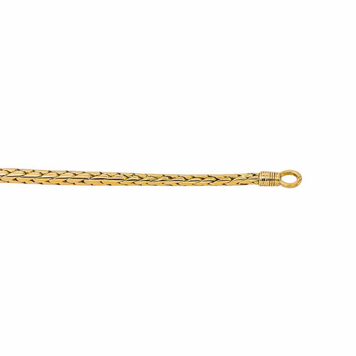 Collier en or jaune 750, maille palmier 58 Facettes 5690730CN