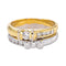Bague en or jaune et blanc 750, diamants taille brillant 58 Facettes 5712311CN