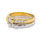Bague en or jaune et blanc 750, diamants taille brillant 58 Facettes 5712311CN