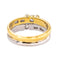 Bague en or jaune et blanc 750, diamants taille brillant 58 Facettes 5712311CN