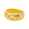 Bague matelassée en or jaune 750 (18 carats) 58 Facettes 5714247CN