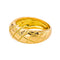 Bague matelassée en or jaune 750 (18 carats) 58 Facettes 5714247CN