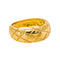 Bague matelassée en or jaune 750 (18 carats) 58 Facettes 5714247CN