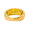 Bague matelassée en or jaune 750 (18 carats) 58 Facettes 5714247CN
