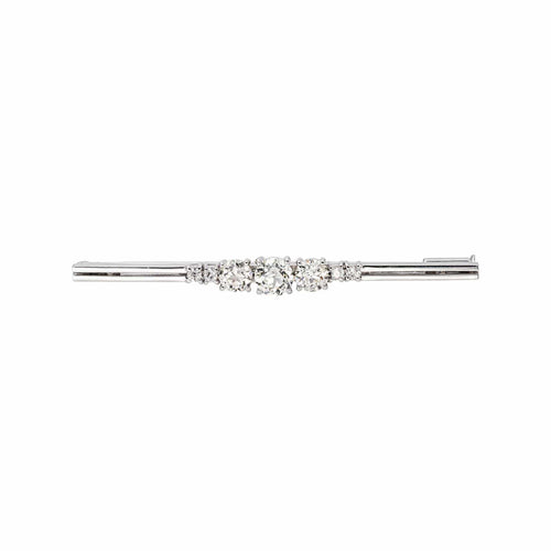 Broche en or blanc 18 carats sertie de diamants taille ancienne 58 Facettes 5742659CN