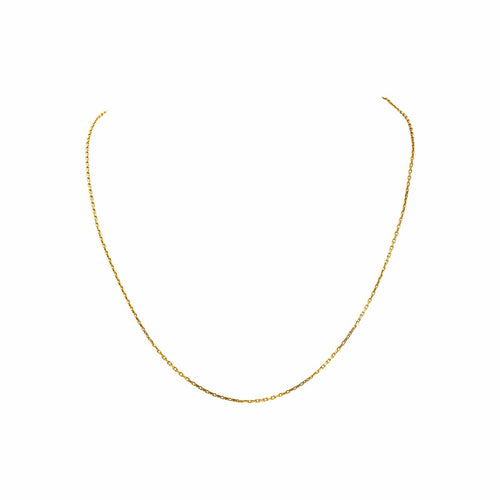 Collier en or jaune 18 carats, maille forçat 58 Facettes 5751372CN