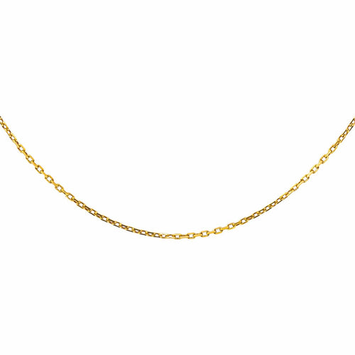 Collier en or jaune 18 carats, maille forçat 58 Facettes 5751372CN