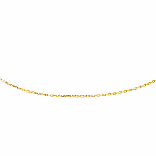 Collier en or jaune 18 carats, maille forçat 58 Facettes 5751372CN
