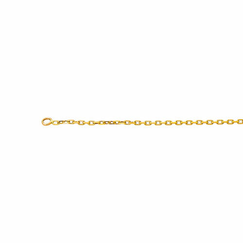 Collier en or jaune 18 carats, maille forçat 58 Facettes 5751372CN