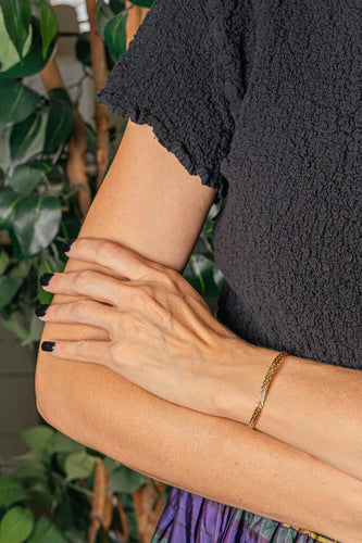 Bracelet en or jaune 750, maille tressée 58 Facettes 5765981CN