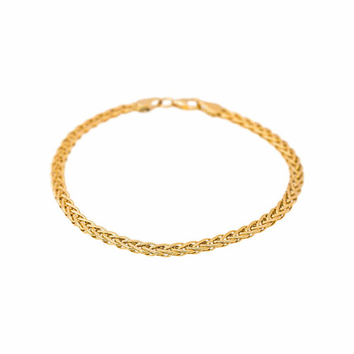 Bracelet en or jaune 750, maille tressée 58 Facettes 5765981CN