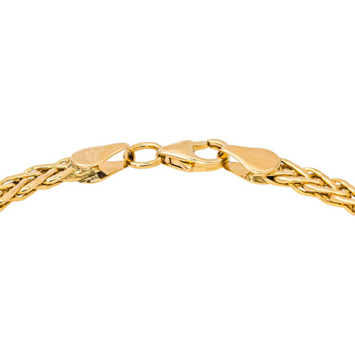 Bracelet en or jaune 750, maille tressée 58 Facettes 5765981CN