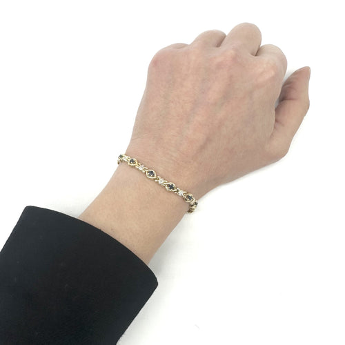 Bracelet Bracelet - Saphirs et diamants en or jaune 58 Facettes Z15B51792