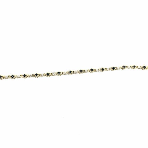 Bracelet Bracelet - Saphirs et diamants en or jaune 58 Facettes Z15B51792