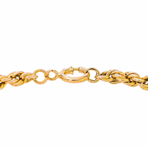 Bracelet en or rose 750, maille corde 58 Facettes 5778040CN