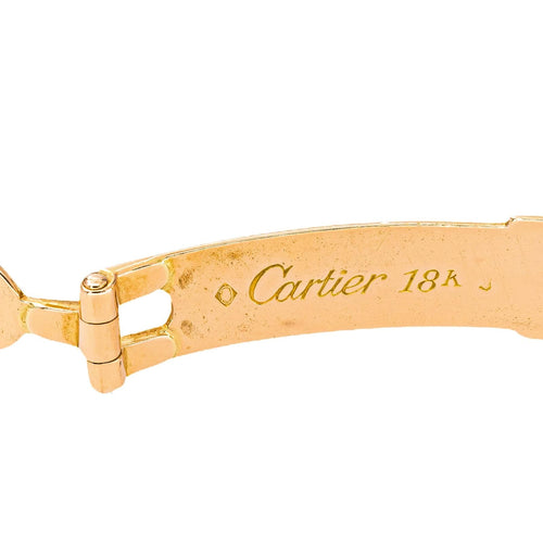 Cartier - Montre Tank Louis en or jaune 18 carats, saphir 58 Facettes 5782520CN
